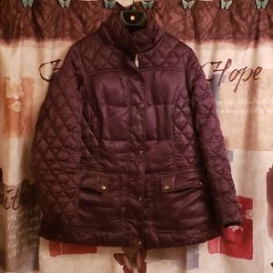 Puff Wine Colored Coat
